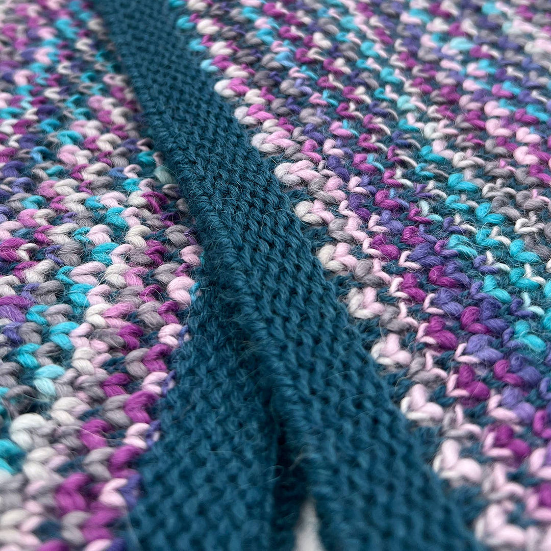 Kid's Alpaca Scarf - Speckle - Grape Bubble