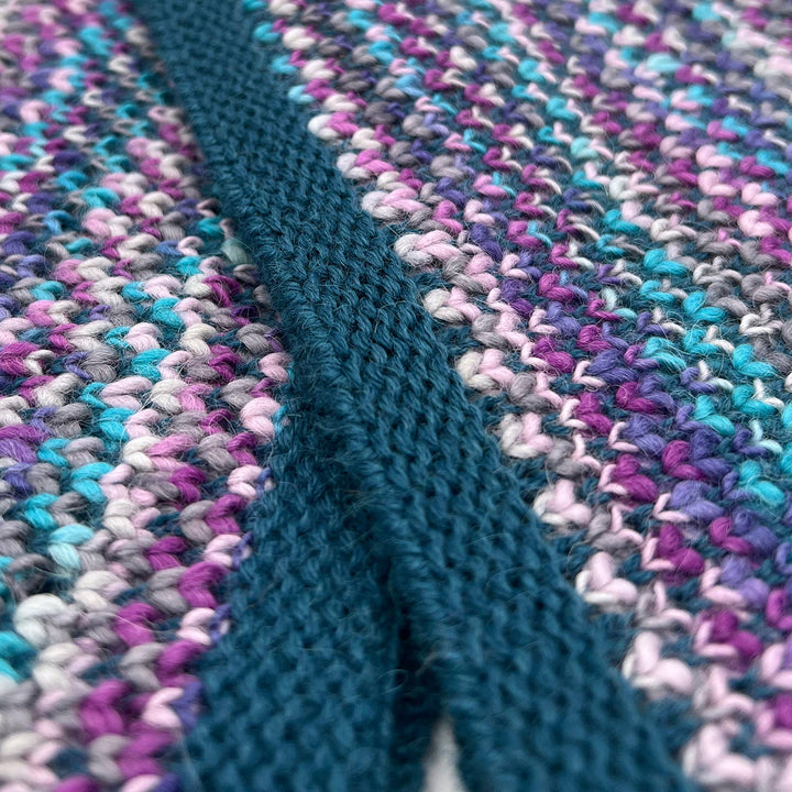 Kid's Alpaca Scarf - Speckle - Grape Bubble