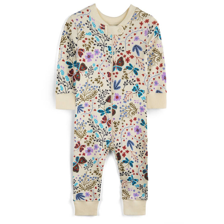 Baby  Romper Pajamas Botanical Floral