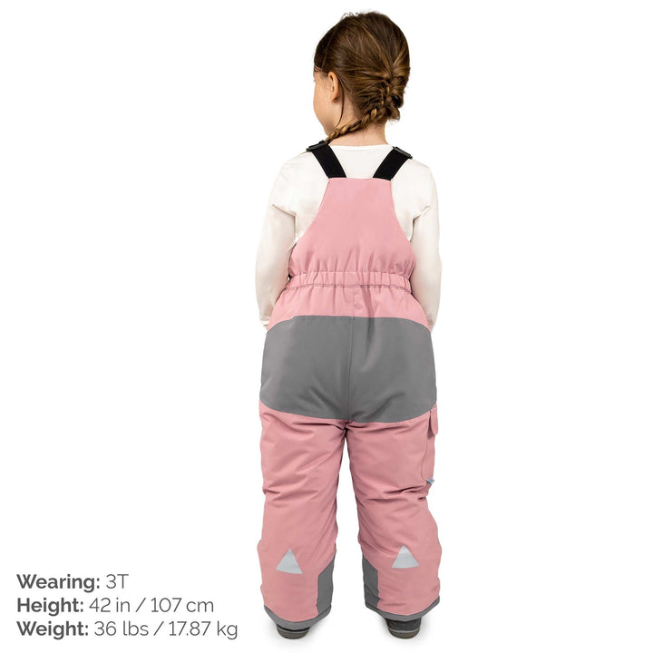 Dusty Pink | Kids Snow Overalls