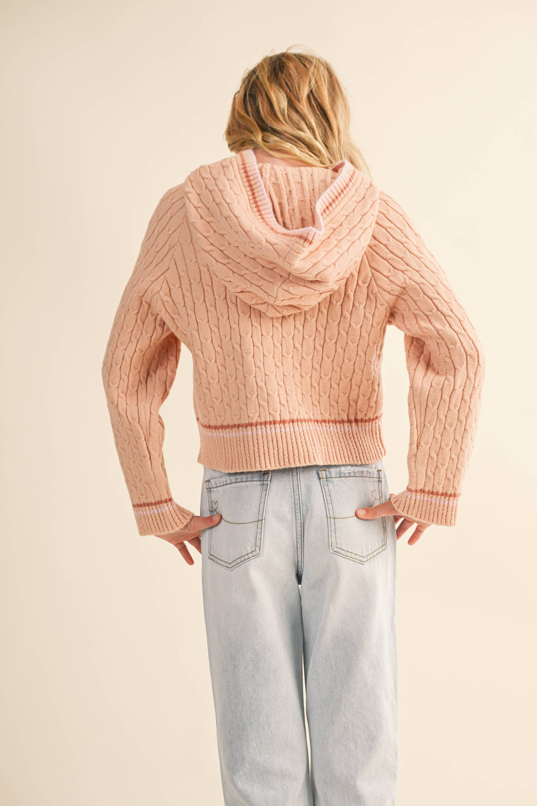 TWEEN KIDS GIRLS HOODED SWEATER  (7-14)