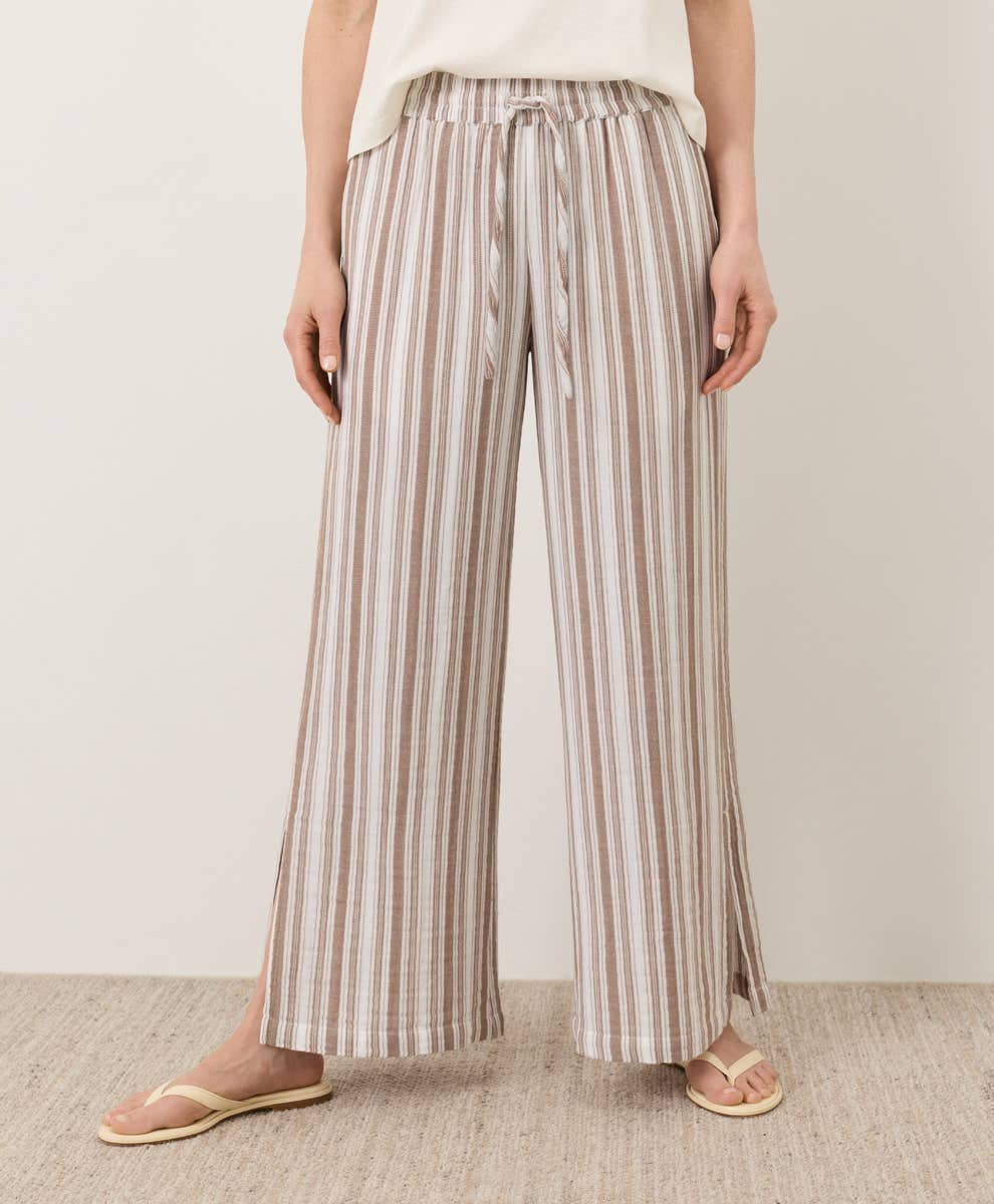 Women's Coastal Double Gauze Split Hem Pant