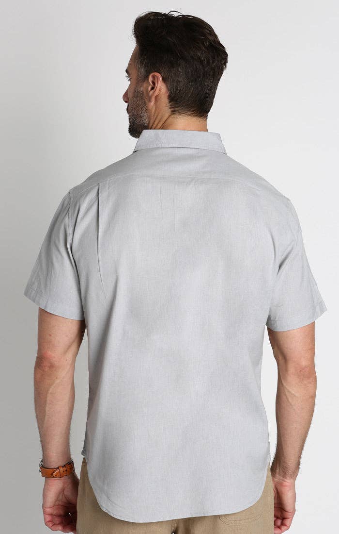 Cotton Linen Blend Short Sleeve Shirt
