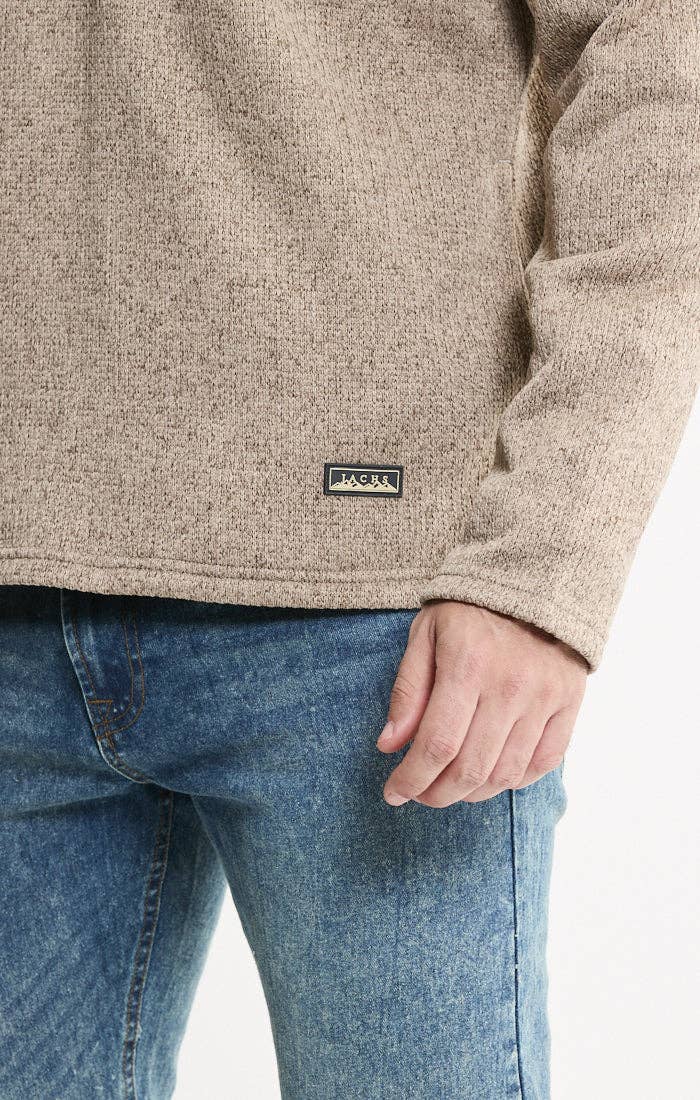 Stretch Sweater Fleece Quarter Zip Pullover