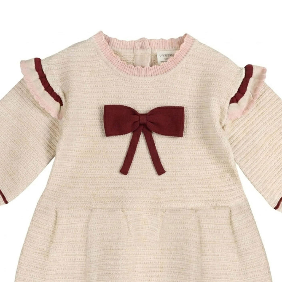 Ella Tex Knit Baby Ruffle Dress (Organic Cotton)