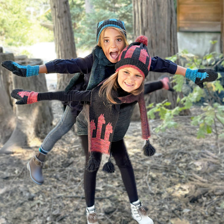 Kid's Alpaca Scarves - Pacas - Rosey Paca