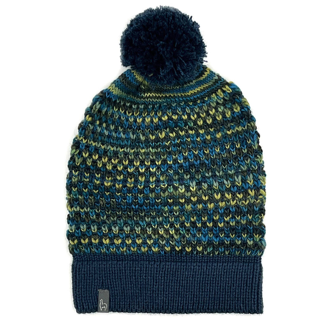 Kid's Alpaca Beanie Hat - Speckle - Bluefish