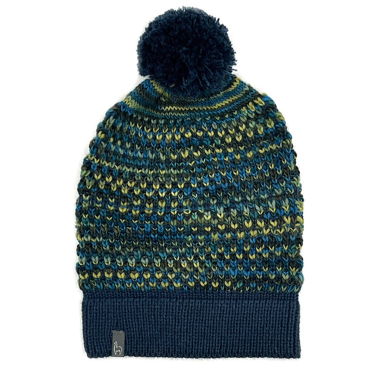 Kid's Alpaca Beanie Hat - Speckle - Bluefish