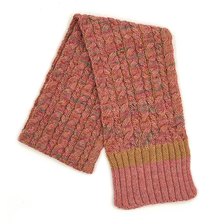 Kid's Alpaca Scarves - Braided - Sunny Swirl