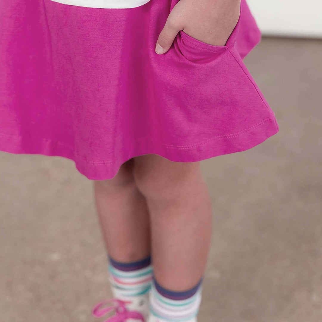 Girls  Skort with Pockets: Raspberry