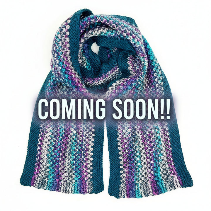 Kid's Alpaca Scarf - Speckle - Grape Bubble