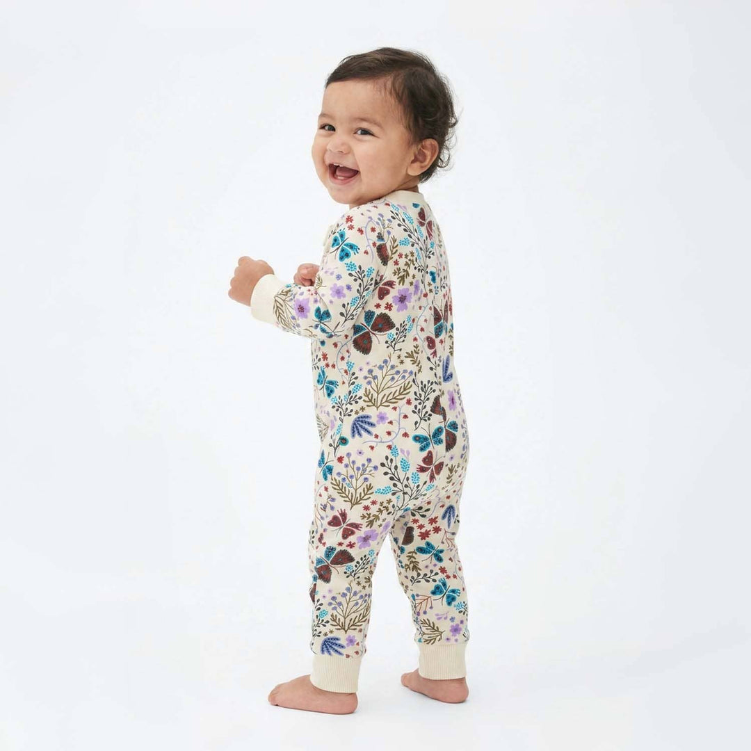 Baby  Romper Pajamas Botanical Floral