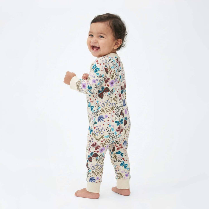 Baby  Romper Pajamas Botanical Floral