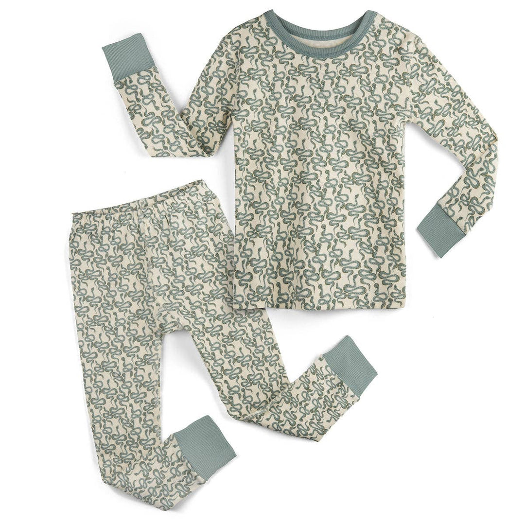 100% Organic Cotton Long Sleeve Pajamas for Kids: Wild Wander Collection