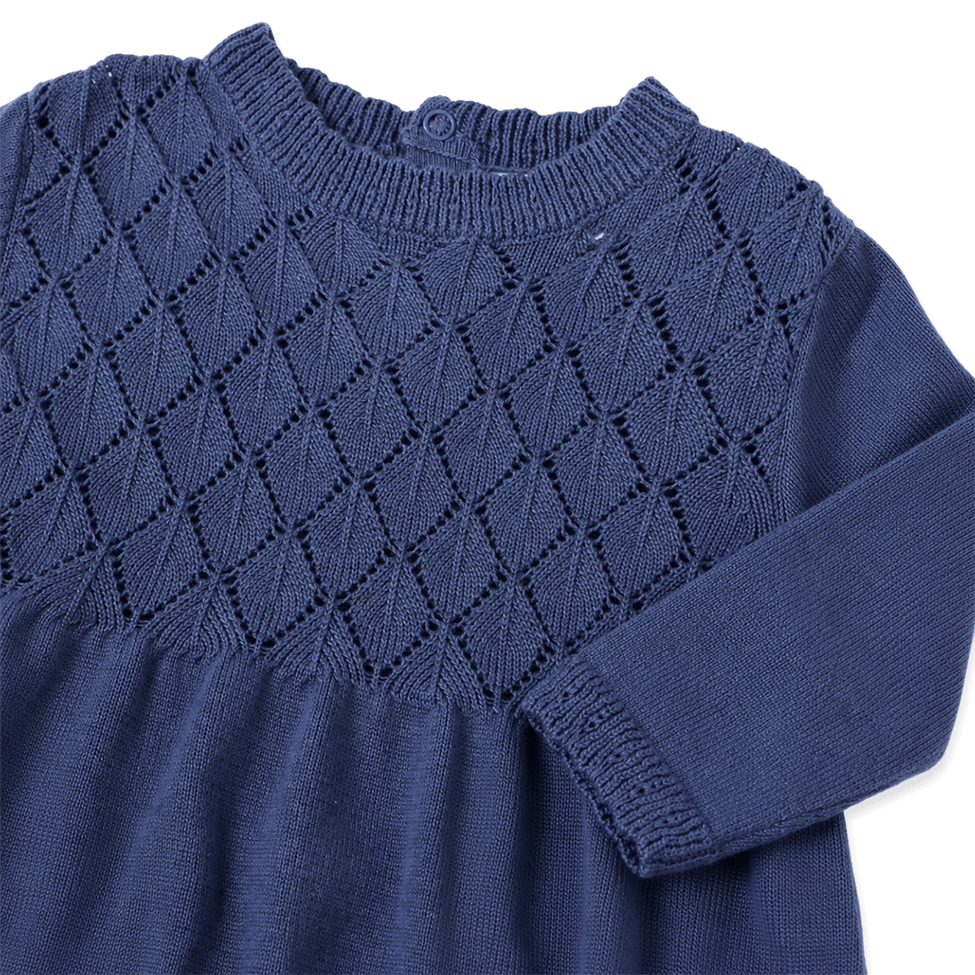 Milan Pointelle Sweater Knit Baby dess (Organic Cotton)