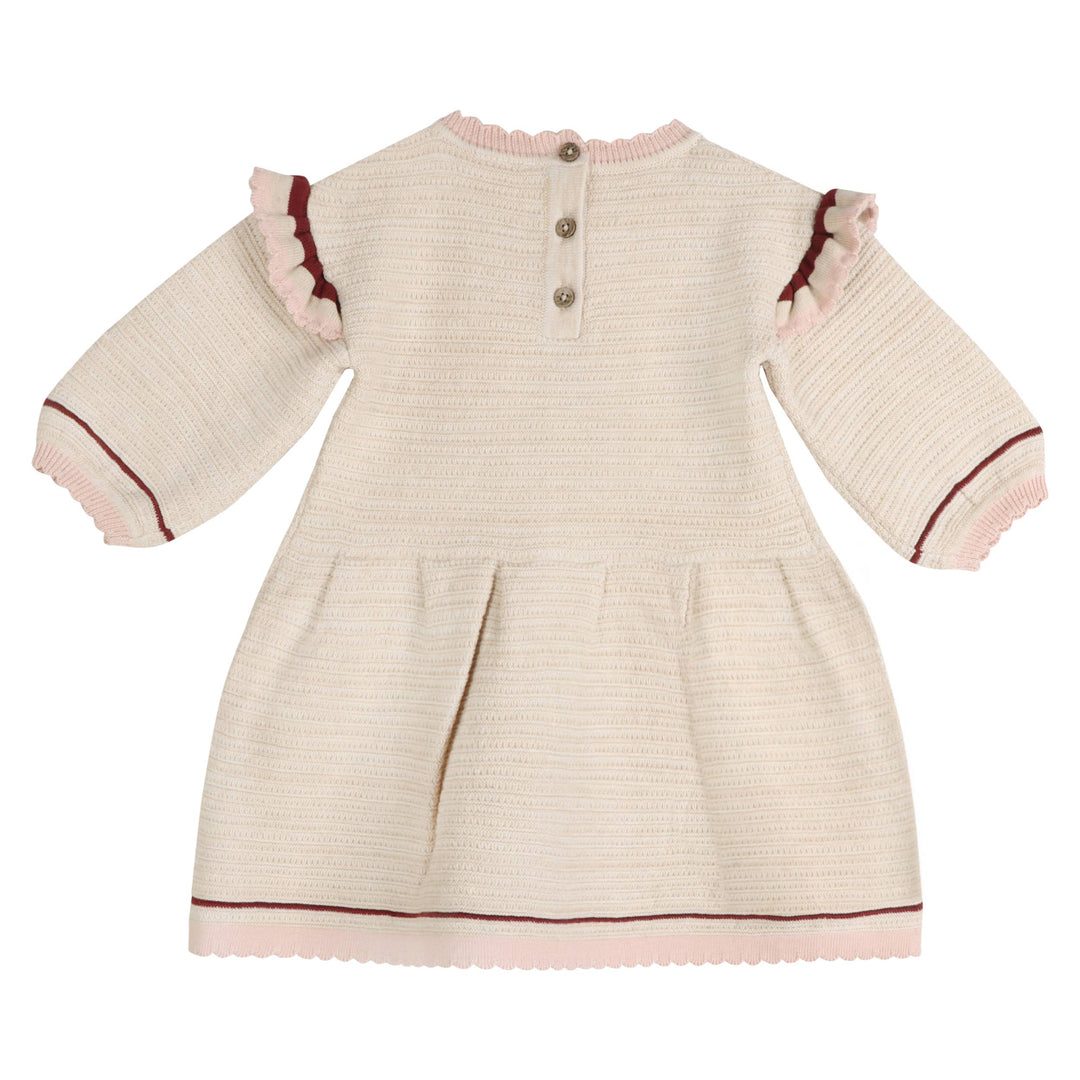 Ella Tex Knit Baby Ruffle Dress (Organic Cotton)
