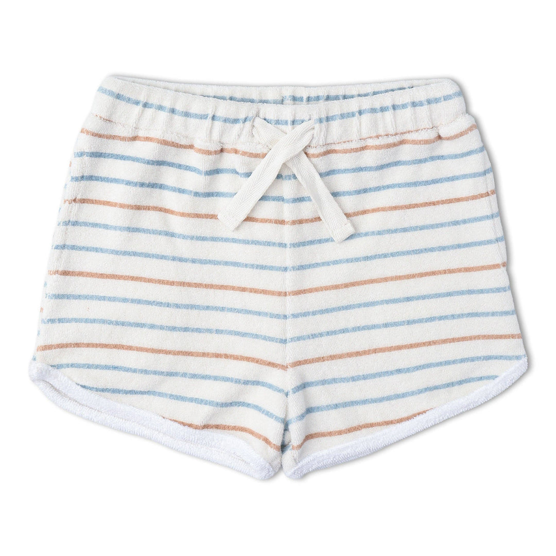 Organic Sleeveless Tee & Shorts Set - Cabana Stripes