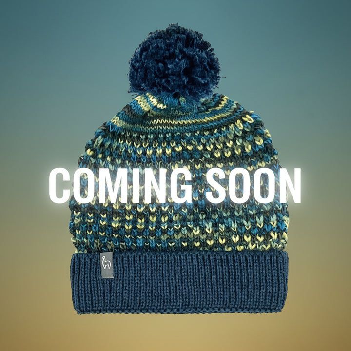 Kid's Alpaca Beanie Hat - Speckle - Bluefish