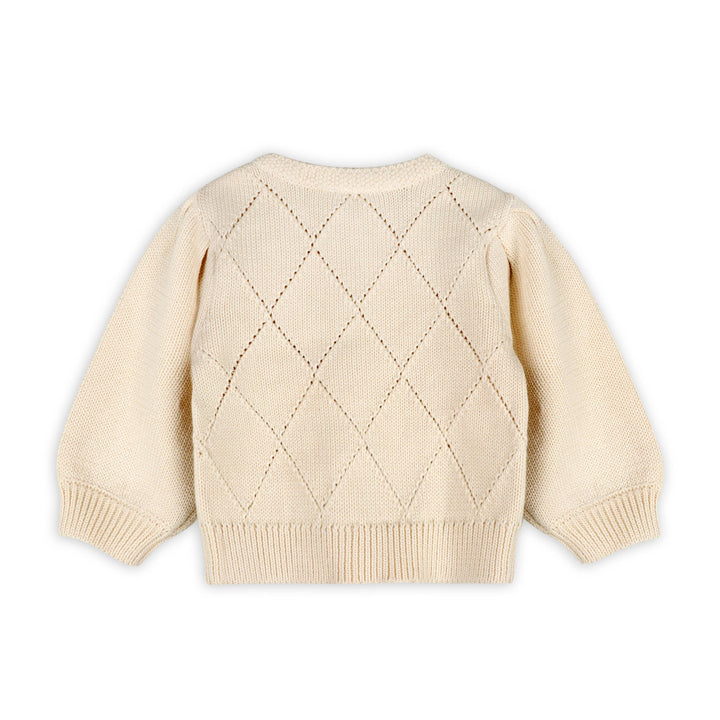 Lisa Floral Embroidered Baby Cardigan (Organic Cotton)