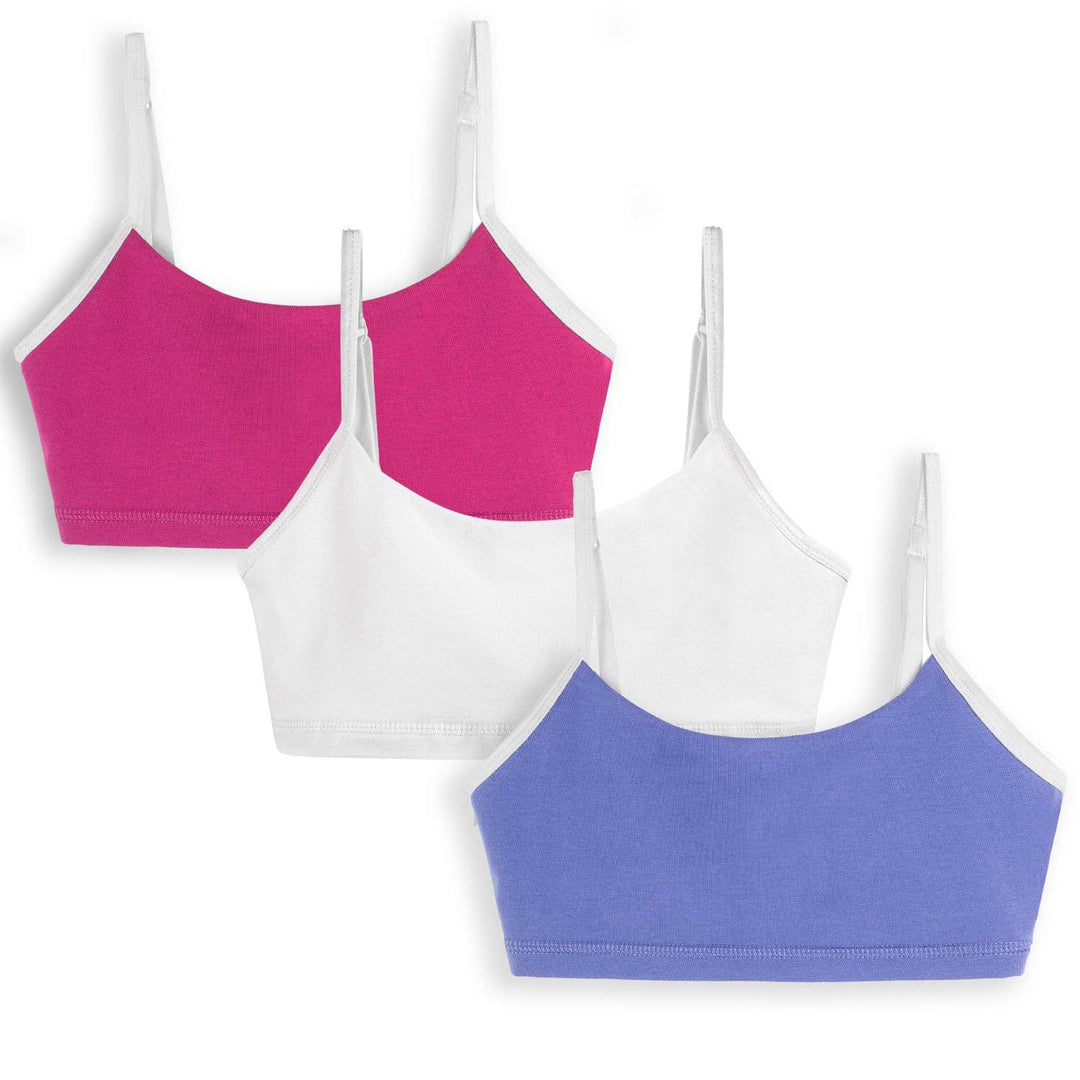 Girls Organic Cotton Bralette 3 Pack