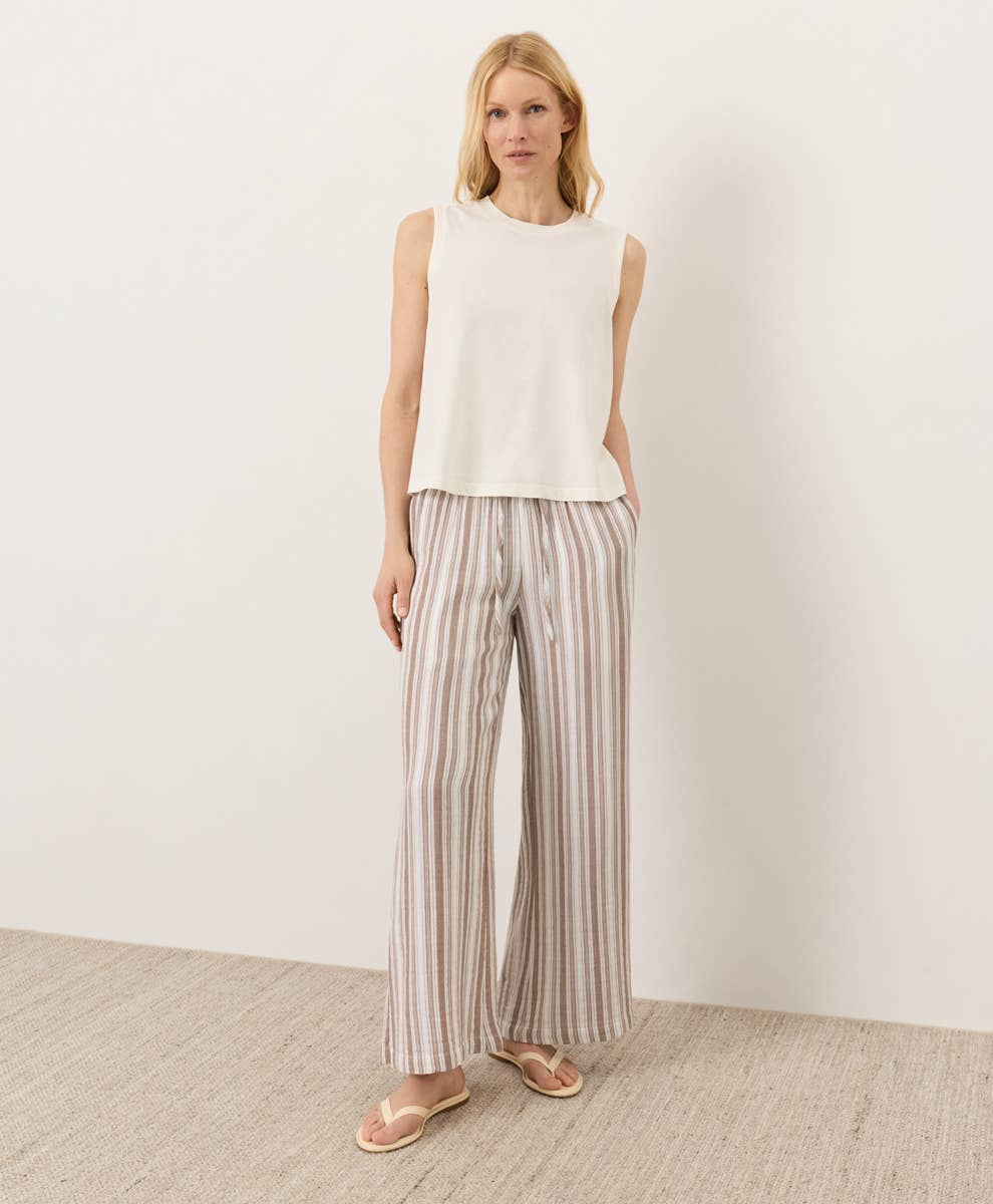 Women's Coastal Double Gauze Split Hem Pant