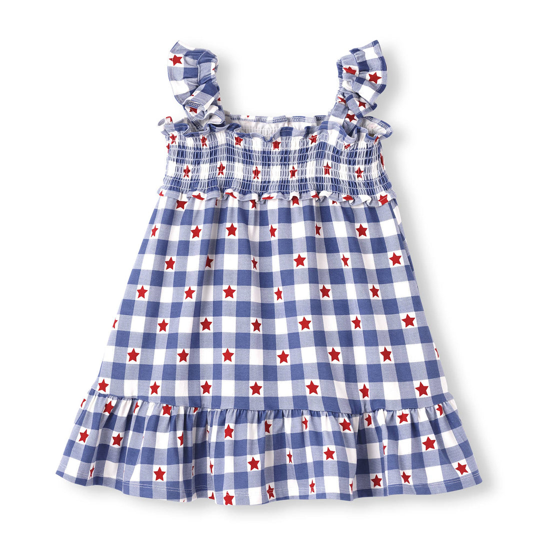 Americana Bamboo Smocked Dress - 4th of July