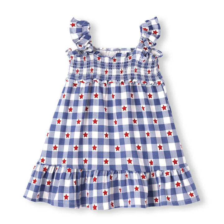 Americana Bamboo Smocked Dress - 4th of July
