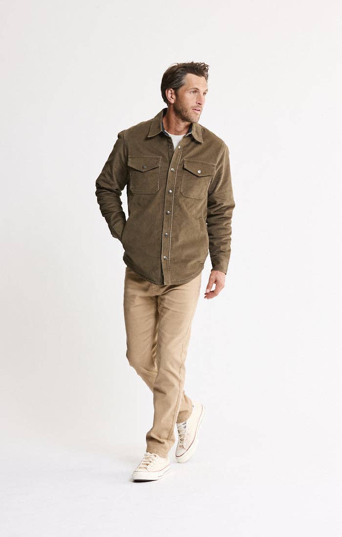 Sherpa Lined Corduroy Shirt Jacket