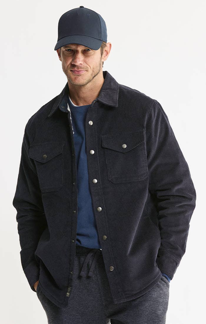 Sherpa Lined Corduroy Shirt Jacket
