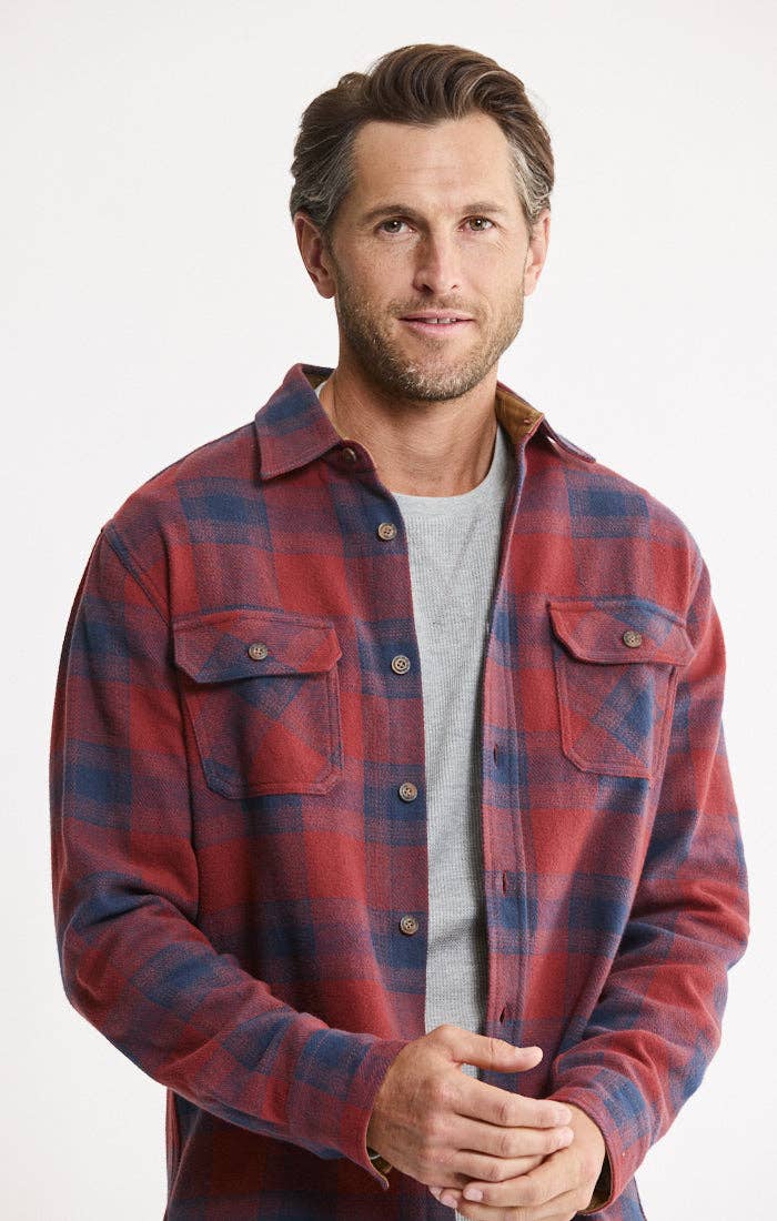 2-Pack Heritage Flannel Shirt + Thermal Crewneck