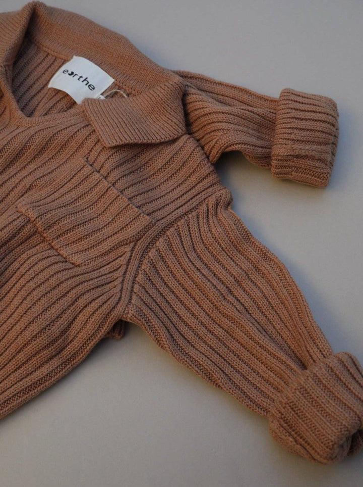Oversized Collar Knit Sweater