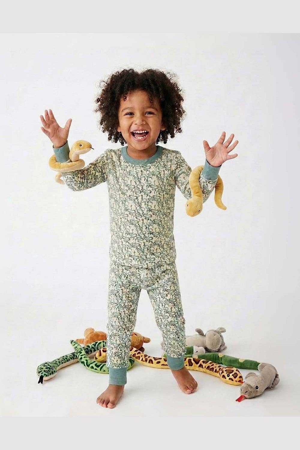 100% Organic Cotton Long Sleeve Pajamas for Kids: Wild Wander Collection