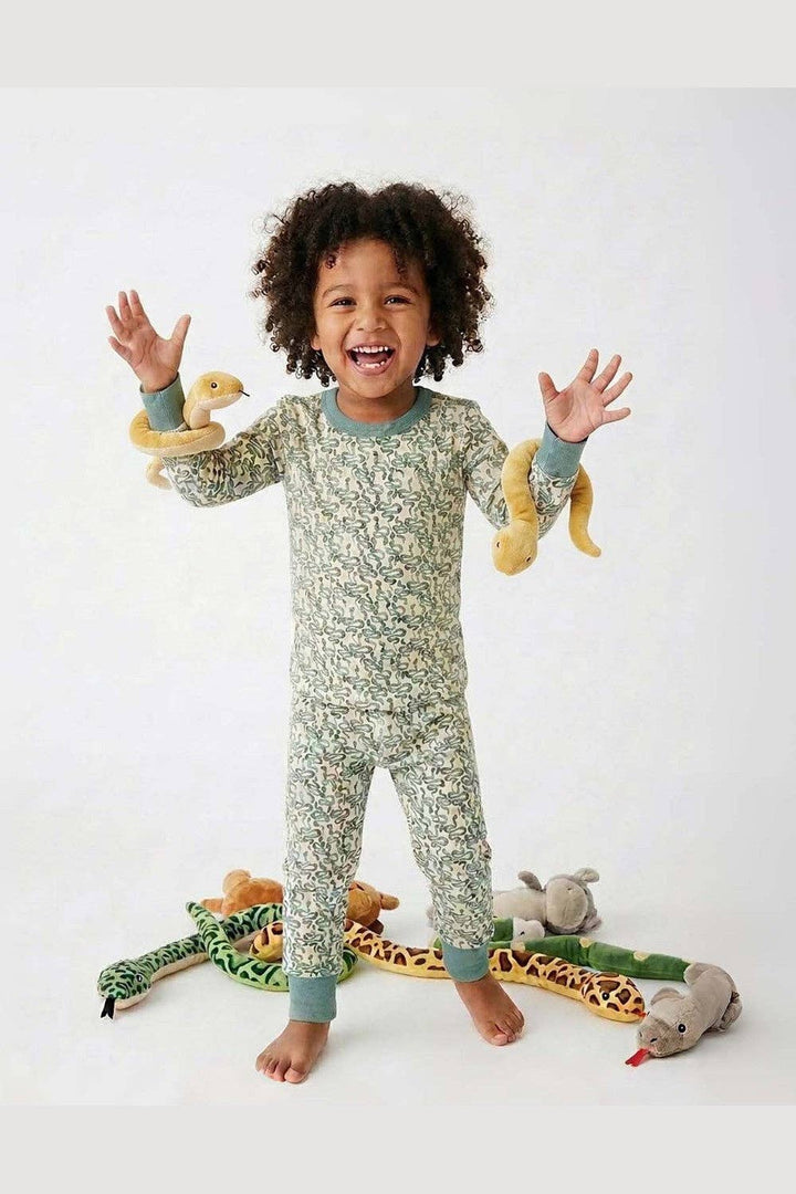 100% Organic Cotton Long Sleeve Pajamas for Kids: Wild Wander Collection