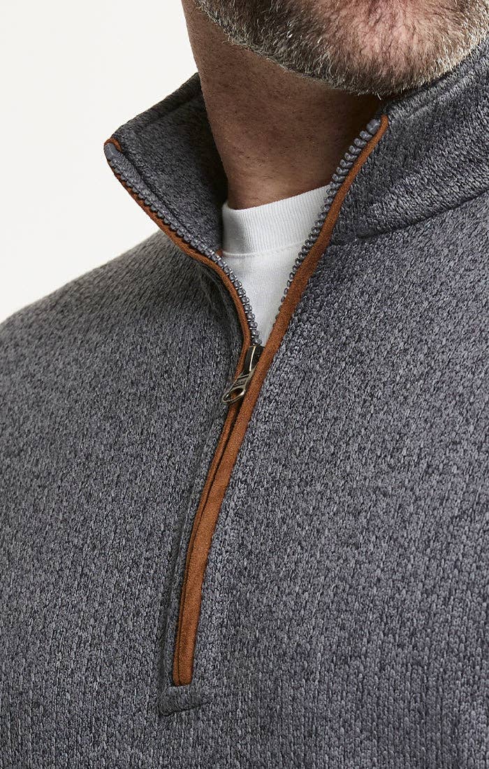 Stretch Sweater Fleece Quarter Zip Pullover
