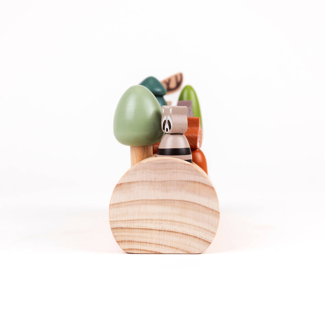 Forest Animals In A Log