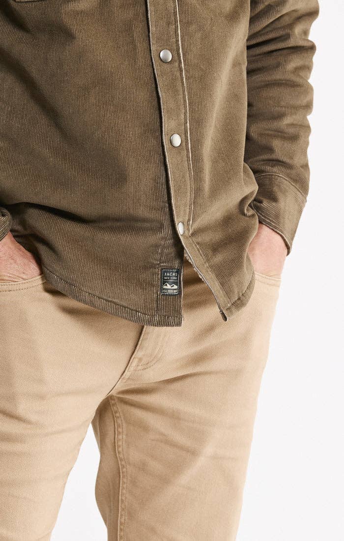 Sherpa Lined Corduroy Shirt Jacket