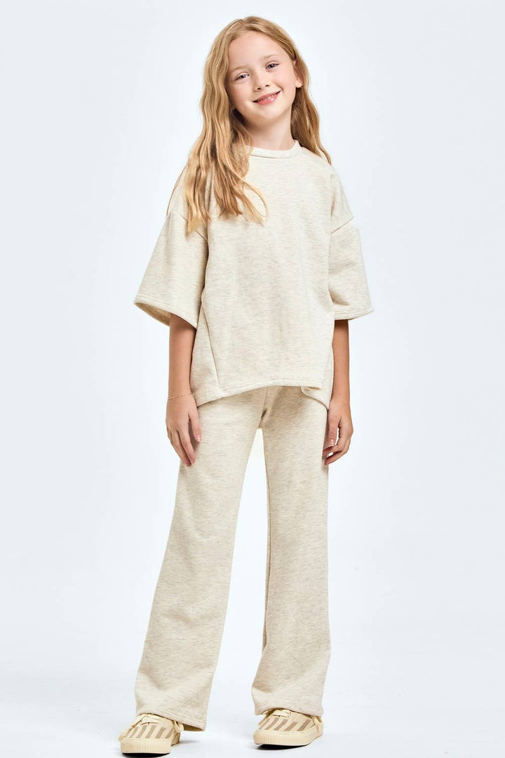Cotton French Terry Top and Pants Set