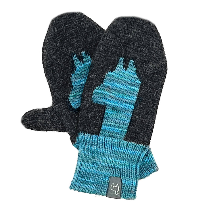 Kid's Alpaca Gloves - Pacas - Aqua Paca