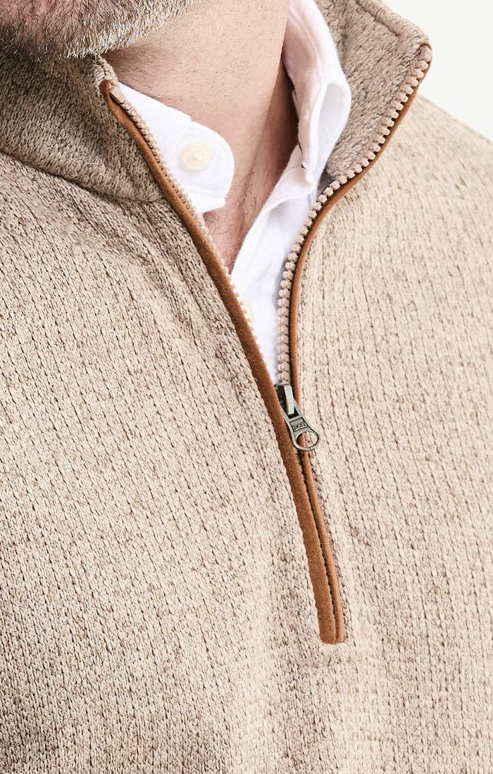 Stretch Sweater Fleece Quarter Zip Pullover