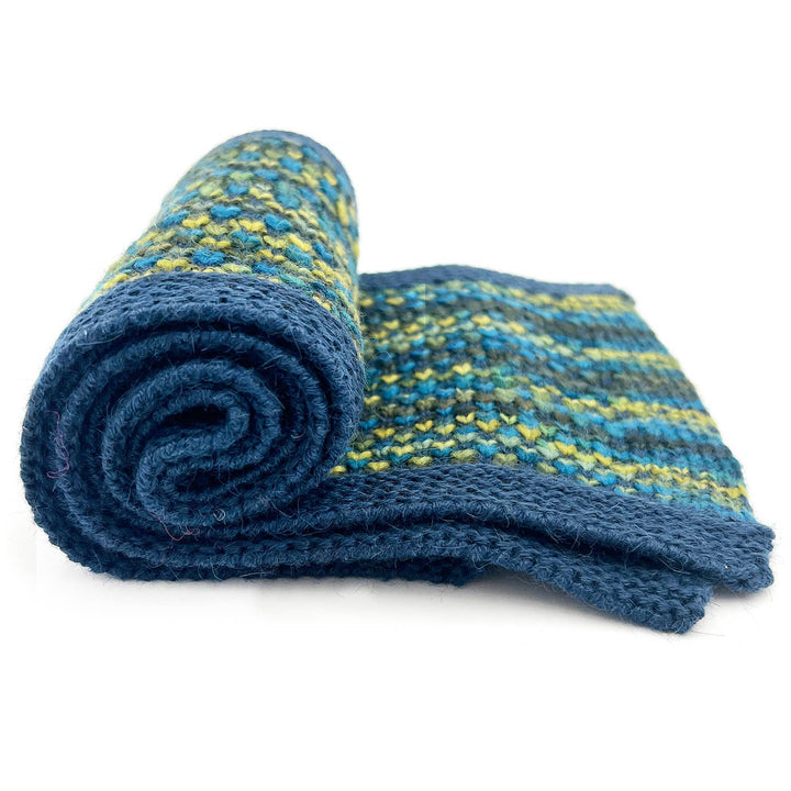 Kid's Alpaca Scarf - Speckle - Bluefish