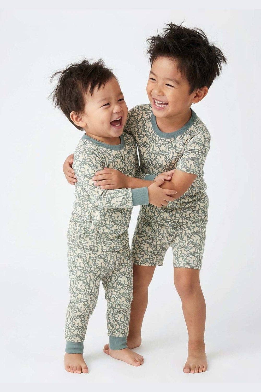 100% Organic Cotton Long Sleeve Pajamas for Kids: Wild Wander Collection